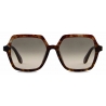 Giorgio Armani - Occhiali da Sole Donna Forma Squadrata - Verde Havana - Occhiali da Sole - Giorgio Armani Eyewear