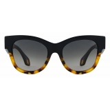 Giorgio Armani - Occhiali da Sole Donna Forma Squadrata - Giallo Havana Nero - Occhiali da Sole - Giorgio Armani Eyewear