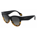 Giorgio Armani - Occhiali da Sole Donna Forma Squadrata - Giallo Havana Nero - Occhiali da Sole - Giorgio Armani Eyewear