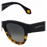 Giorgio Armani - Occhiali da Sole Donna Forma Squadrata - Giallo Havana Nero - Occhiali da Sole - Giorgio Armani Eyewear