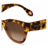 Giorgio Armani - Occhiali da Sole Donna Forma Squadrata - Havana Arancione - Occhiali da Sole - Giorgio Armani Eyewear