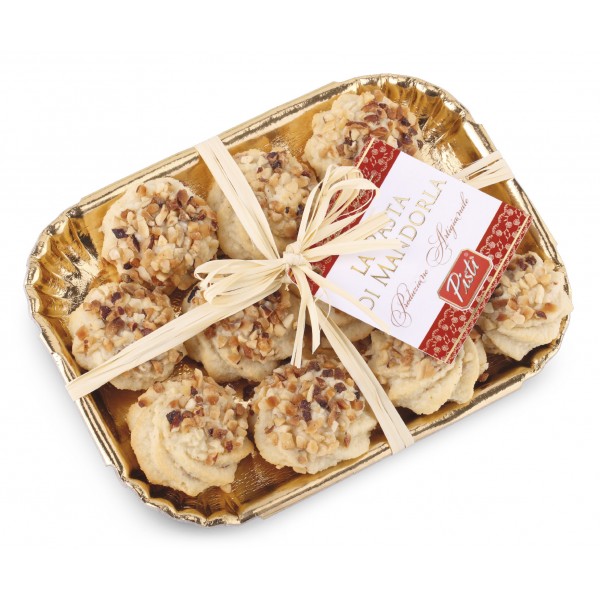 Pistì - Sicilian Almond Paste with Hazelnut - Fine Pastry in Elegance Tray
