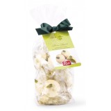 Pistì - Pistachio Almond Paste Covered with White Chocolate - Fine Pastry in Envelope with Bow