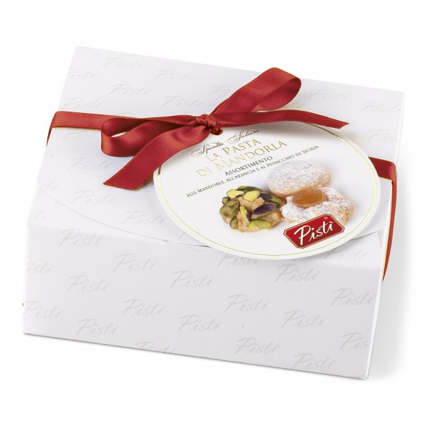 Pistì - Assorted Sicily Almond Paste - Classic with Orange and Pistachio - Fine Pastry in Gift Box