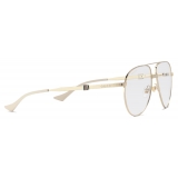 Gucci - Navigator Frame Sunglasses - Gold - Gucci Eyewear