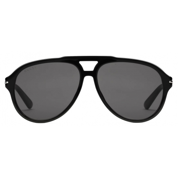 Gucci - Navigator Frame Sunglasses - Black Grey - Gucci Eyewear