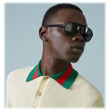 Gucci - Navigator Frame Sunglasses - Black Grey - Gucci Eyewear