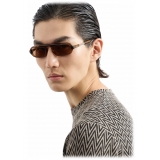 Giorgio Armani - Occhiali da Sole Uomo Forma Rettangolare - Marrone - Occhiali da Sole - Giorgio Armani Eyewear