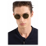 Giorgio Armani - Occhiali da Sole Uomo Forma Squadrata - Oro Verde - Occhiali da Sole - Giorgio Armani Eyewear