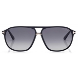 Tom Ford - Polarized Bruce Sunglasses - Pilot Sunglasses - Black - FT1026-P - Sunglasses - Tom Ford Eyewear