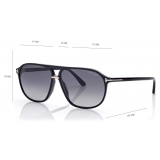 Tom Ford - Polarized Bruce Sunglasses - Occhiali da Sole Pilota - Nero - FT1026-P - Occhiali da Sole - Tom Ford Eyewear