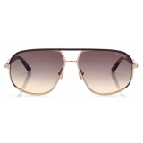 Tom Ford - Maxwell Sunglasses - Pilot Sunglasses - Rose Gold - FT1019 - Sunglasses - Tom Ford Eyewear