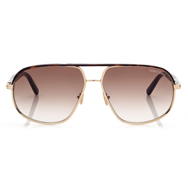 Tom Ford - Maxwell Sunglasses - Occhiali da Sole Pilota - Oro - FT1019 - Occhiali da Sole - Tom Ford Eyewear