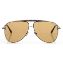 Tom Ford - Brady Sunglasses - Occhiali da Sole Pilota - Marrone - FT1018 - Occhiali da Sole - Tom Ford Eyewear