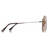 Tom Ford - Brady Sunglasses - Pilot Sunglasses - Brown - FT1018 - Sunglasses - Tom Ford Eyewear