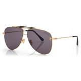 Tom Ford - Brady Sunglasses - Occhiali da Sole Pilota - Fumo - FT1018 - Occhiali da Sole - Tom Ford Eyewear