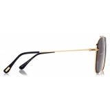 Tom Ford - Brady Sunglasses - Occhiali da Sole Pilota - Fumo - FT1018 - Occhiali da Sole - Tom Ford Eyewear