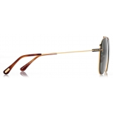 Tom Ford - Brady Sunglasses - Pilot Sunglasses - Deep Gold - FT1018 - Sunglasses - Tom Ford Eyewear