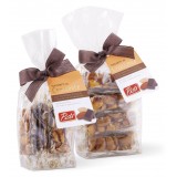 Pistì - Pieces of Crunchy with Sicilian Almonds with Dark Chocolate - Fine Pastry in Envelope with Bow - 100 g