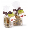 Pistì - Pieces of Crunchy with Sicilian Pistachio and Almonds with White Chocolate - Fine Pastry in Envelope with Bow - 100 g