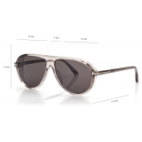 Tom Ford - Marcus Sunglasses - Pilot Sunglasses - Light Brown Smoke - FT1023 - Sunglasses - Tom Ford Eyewear