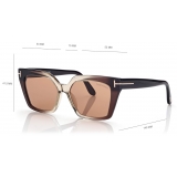 Tom Ford - Winona Sunglasses - Cat Eye Sunglasses - Light Brown Romex - FT1030 - Sunglasses - Tom Ford Eyewear