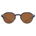 Mykita - Vaasa - NO1 - Indigo Yale Blue Polarized Pro Amber Brown - Metal Collection - Sunglasses - Mykita Eyewear
