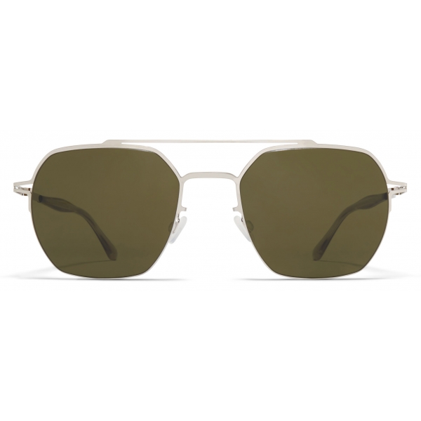 Mykita - Arlo - Lite - Shiny Silver Raw Green - Acetate & Stainless Steel Collection - Sunglasses - Mykita Eyewear