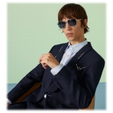 Gucci - Square Frame Sunglasses - Silver Blue - Gucci Eyewear