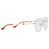 Gucci - Occhiale da Sole Squadrati - Argento Blu - Gucci Eyewear