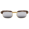 Gucci - Occhiale da Sole Rettangolari - Marrone Argento - Gucci Eyewear