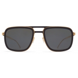 Mykita - Spruce - Mykita Mylon - MH7 Pitch Black Glossy Gold Polarized Pro Hi-Con Grey - Sunglasses - Mykita Eyewear