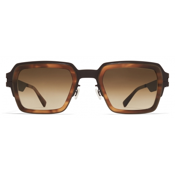 Mykita - Lennon - Mykita Acetate - A84 Dark Brown Galapagos Brown Gradient - Sunglasses - Mykita Eyewear