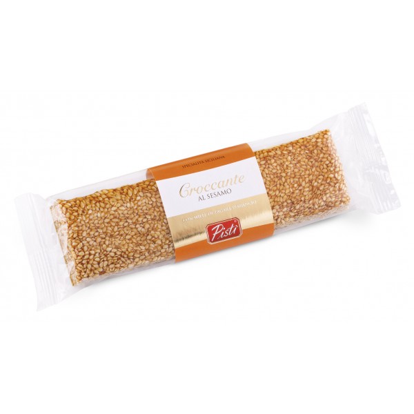 Pistì - Pieces of Crunchy with Sicilian Sesame - Fine Pastry in Flow Pack