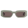 Gucci - Rectangular Frame Sunglasses - Sage Brown - Gucci Eyewear