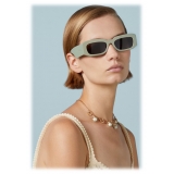 Gucci - Rectangular Frame Sunglasses - Sage Brown - Gucci Eyewear