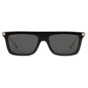 Gucci - Rectangular Frame Sunglasses - Black Grey - Gucci Eyewear