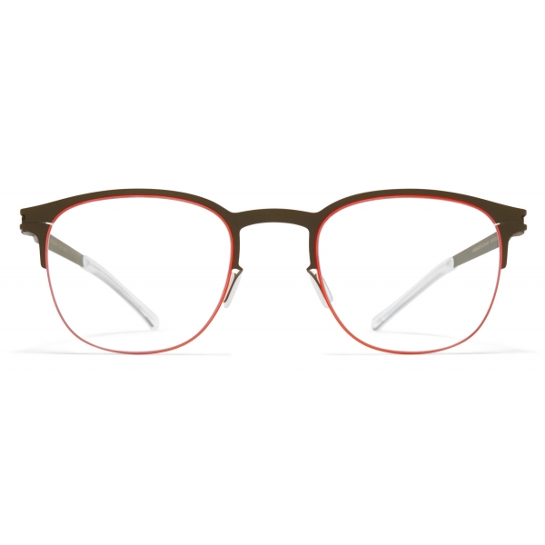 Mykita - Neville - NO1 - Camougreen Tangerine - Metal Glasses - Optical Glasses - Mykita Eyewear