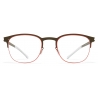 Mykita - Neville - NO1 - Verde Camou Mandarino - Metal Glasses - Occhiali da Vista - Mykita Eyewear