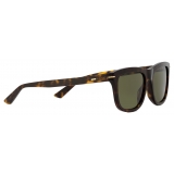 Gucci - Occhiale da Sole Rettangolari - Tartaruga Scuro Verde - Gucci Eyewear