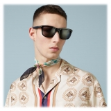 Gucci - Occhiale da Sole Rettangolari - Tartaruga Scuro Verde - Gucci Eyewear