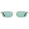 Gucci - Occhiale da Sole Rettangolari - Oro Verde - Gucci Eyewear