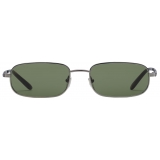 Gucci - Occhiale da Sole Rettangolari - Rutenio Verde - Gucci Eyewear