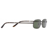 Gucci - Rectangular Frame Sunglasses - Ruthenium Green - Gucci Eyewear