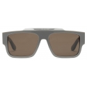 Gucci - Rectangular Frame Sunglasses - Grey - Gucci Eyewear