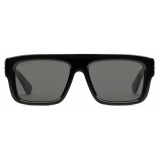 Gucci - Occhiale da Sole Rettangolari - Nero Grigio - Gucci Eyewear