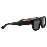 Gucci - Rectangular Frame Sunglasses - Black Grey - Gucci Eyewear