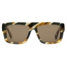 Gucci - Occhiale da Sole Rettangolari - Tartaruga Marrone - Gucci Eyewear