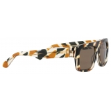 Gucci - Occhiale da Sole Rettangolari - Tartaruga Marrone - Gucci Eyewear