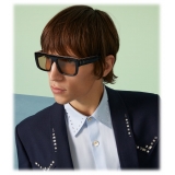 Gucci - Rectangular Frame Sunglasses - Black Light Yellow - Gucci Eyewear